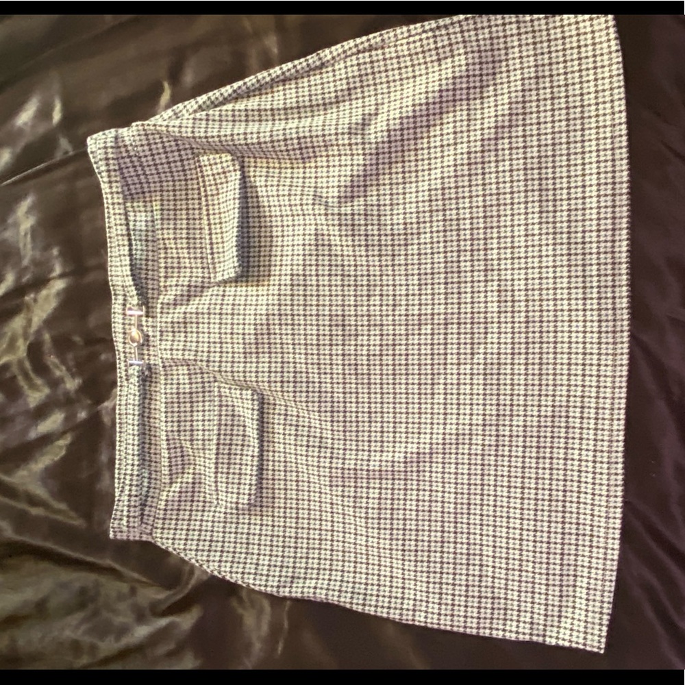 Black and white patterned skirt the brand is primark